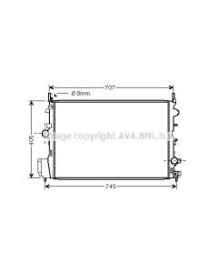 AVA QUALITY COOLING OLA2396 - Radiatore, Raffreddamento motore