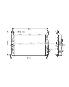 AVA QUALITY COOLING OLA2431 - Radiatore, Raffreddamento motore