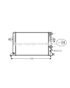 AVA QUALITY COOLING OLA2444 - Radiatore, Raffreddamento motore