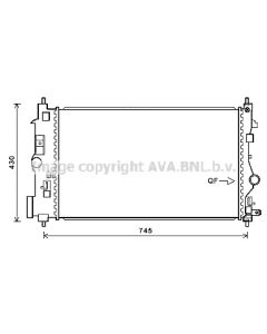 AVA QUALITY COOLING OLA2488 - Radiatore, Raffreddamento motore