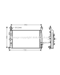 AVA QUALITY COOLING OLA2582 - Radiatore, Raffreddamento motore