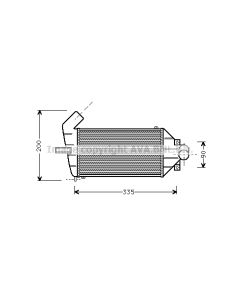 AVA QUALITY COOLING OLA4262 - Intercooler