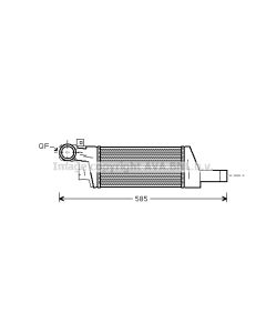 AVA QUALITY COOLING OLA4404 - Intercooler