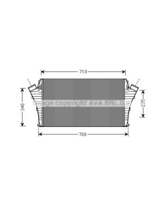 AVA QUALITY COOLING OLA4491 - Intercooler