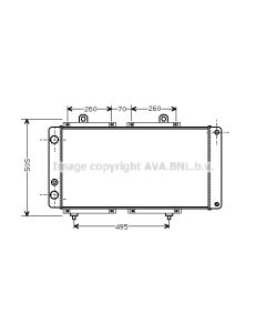AVA QUALITY COOLING PE2033 - Radiatore, Raffreddamento motore