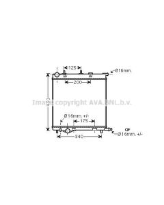 AVA QUALITY COOLING PE2368 - Radiatore, Raffreddamento motore