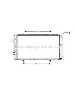 AVA QUALITY COOLING PEA2268 - Radiatore, Raffreddamento motore