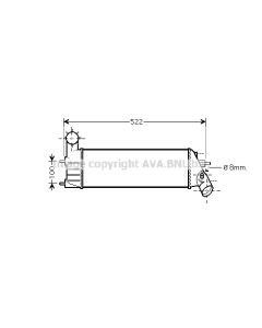 AVA QUALITY COOLING PEA4261 - Intercooler