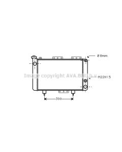 AVA QUALITY COOLING RT2001 - Radiatore, Raffreddamento motore