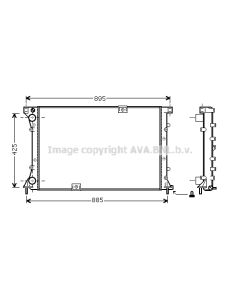 AVA QUALITY COOLING RT2313 - Radiatore, Raffreddamento motore