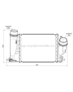 AVA QUALITY COOLING RT4684 - Intercooler