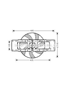 AVA QUALITY COOLING RT7527 - Ventola, Raffreddamento motore