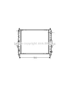 AVA QUALITY COOLING RTA2167 - Radiatore, Raffreddamento motore