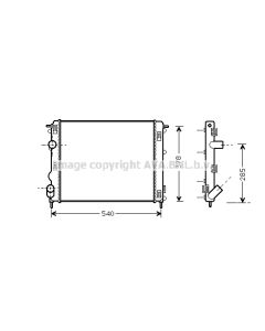 AVA QUALITY COOLING RTA2269 - Radiatore, Raffreddamento motore