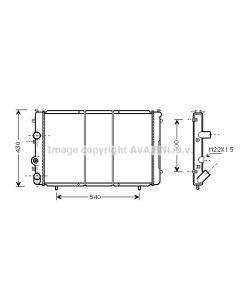 AVA QUALITY COOLING RTA2274 - Radiatore, Raffreddamento motore
