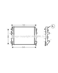 AVA QUALITY COOLING RTA2325 - Radiatore, Raffreddamento motore