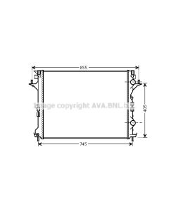AVA QUALITY COOLING RTA2421 - Radiatore, Raffreddamento motore