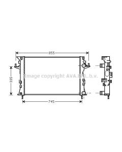 AVA QUALITY COOLING RTA2438 - Radiatore, Raffreddamento motore