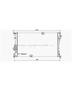 AVA QUALITY COOLING RTA2601 - Radiatore, Raffreddamento motore