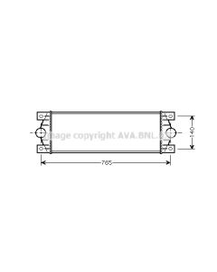AVA QUALITY COOLING RTA4329 - Intercooler