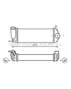AVA QUALITY COOLING RTA4484 - Intercooler