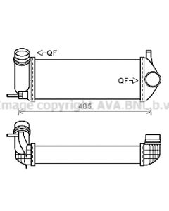 AVA QUALITY COOLING RTA4615 - Intercooler