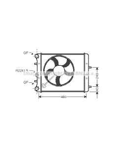 AVA QUALITY COOLING SAA2013 - Radiatore, Raffreddamento motore