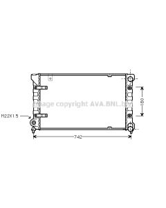AVA QUALITY COOLING STA2019 - Radiatore, Raffreddamento motore