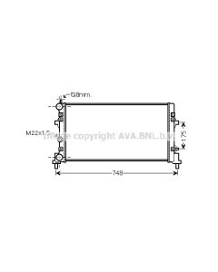 AVA QUALITY COOLING STA2037 - Radiatore, Raffreddamento motore