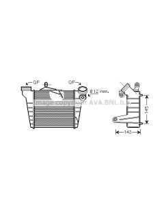 AVA QUALITY COOLING STA4036 - Intercooler