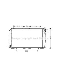AVA QUALITY COOLING SU2043 - Radiatore, Raffreddamento motore