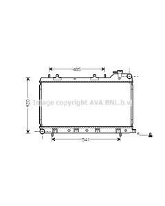 AVA QUALITY COOLING SU2045 - Radiatore, Raffreddamento motore
