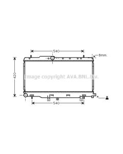 AVA QUALITY COOLING SU2057 - Radiatore, Raffreddamento motore