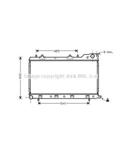 AVA QUALITY COOLING SU2071 - Radiatore, Raffreddamento motore