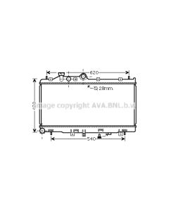 AVA QUALITY COOLING SU2079 - Radiatore, Raffreddamento motore