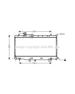 AVA QUALITY COOLING SUA2050 - Radiatore, Raffreddamento motore