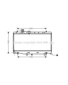 AVA QUALITY COOLING SUA2052 - Radiatore, Raffreddamento motore