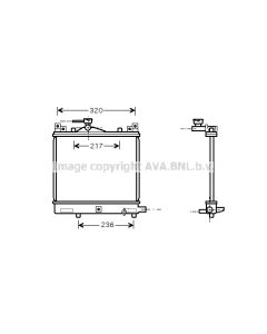AVA QUALITY COOLING SZA2057 - Radiatore, Raffreddamento motore