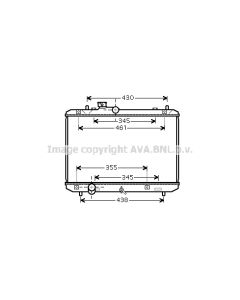 AVA QUALITY COOLING SZA2083 - Radiatore, Raffreddamento motore