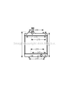 AVA QUALITY COOLING SZA2113 - Radiatore, Raffreddamento motore