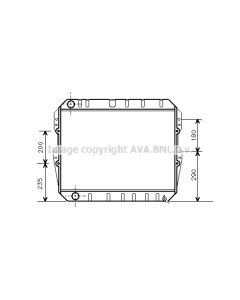 AVA QUALITY COOLING TO2134 - Radiatore, Raffreddamento motore