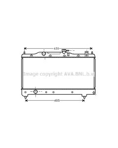 AVA QUALITY COOLING TO2237 - Radiatore, Raffreddamento motore