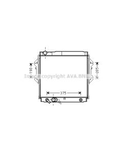 AVA QUALITY COOLING TO2561 - Radiatore, Raffreddamento motore