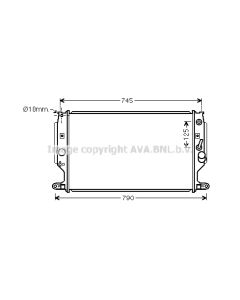 AVA QUALITY COOLING TO2704 - Radiatore, Raffreddamento motore