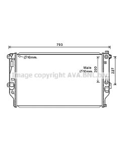 AVA QUALITY COOLING TO2715 - Radiatore, Raffreddamento motore