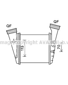 AVA QUALITY COOLING VN4372 - Intercooler