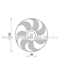 AVA QUALITY COOLING VN7511 - Ventola, Raffreddamento motore