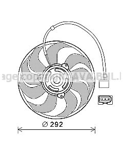 AVA QUALITY COOLING VN7533 - Ventola, Raffreddamento motore