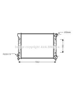 AVA QUALITY COOLING VNA2045 - Radiatore, Raffreddamento motore