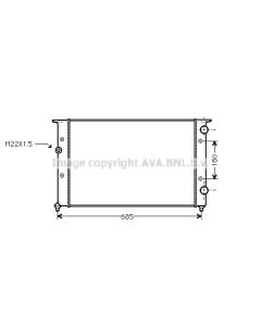 AVA QUALITY COOLING VNA2102 - Radiatore, Raffreddamento motore